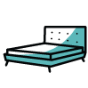 Materiál postele: Čalúnená
